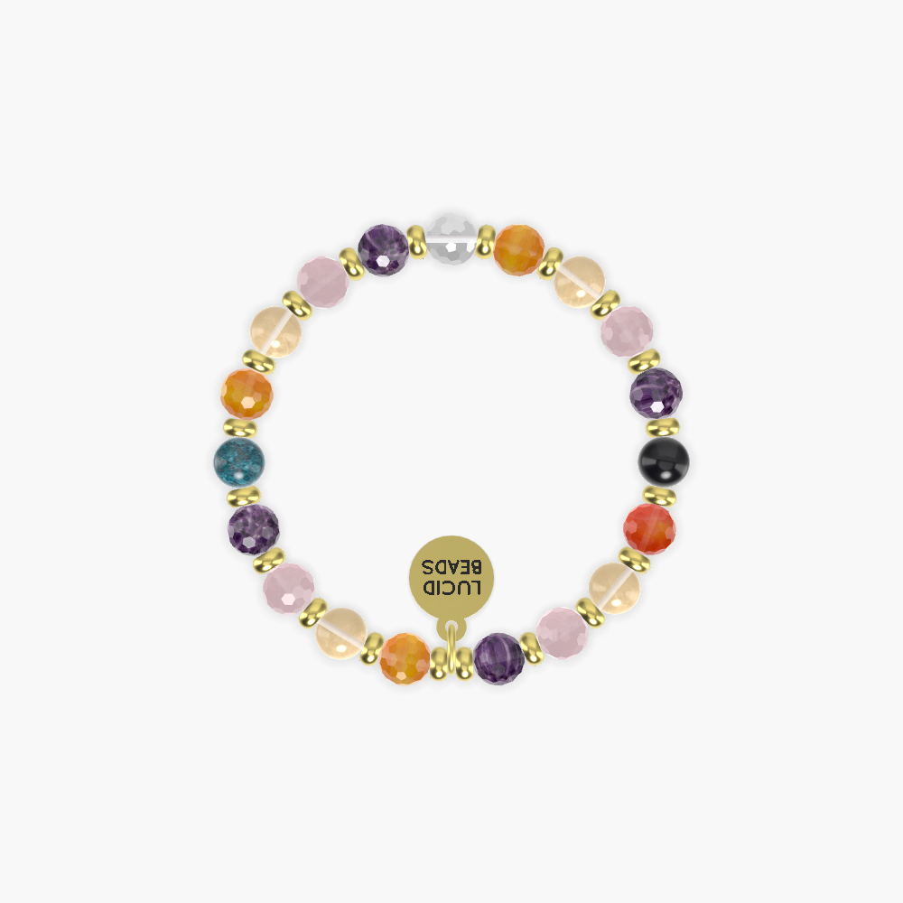 Amethyst, Rose Quartz, Citrine and more Gemstone Bracelet
