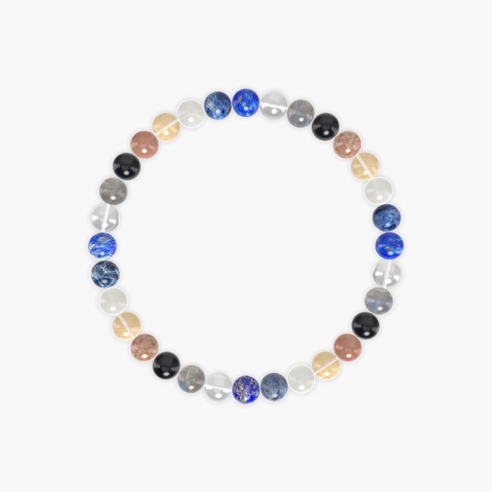 Lapis Lazuli, Sodalite, Moonstone and more Gemstone Bracelet