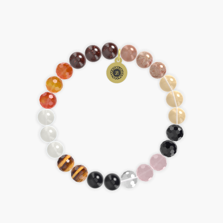 Sunstone, Garnet, Carnelian and more Gemstone Bracelet