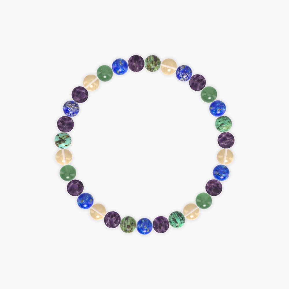 Amethyst, Lapis Lazuli, Citrine and more Gemstone Bracelet