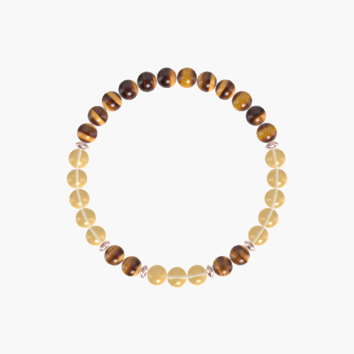Tiger Eye and Citrine Bracelet