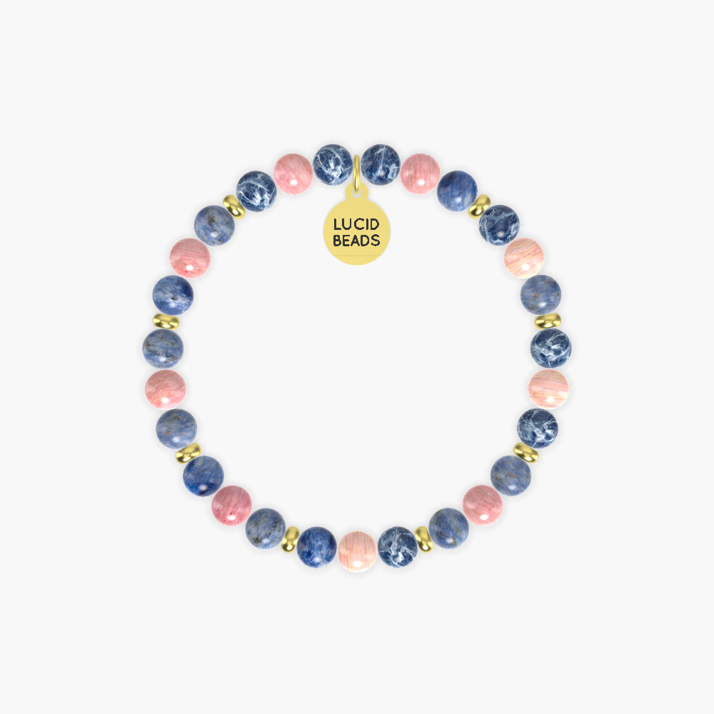 Sodalite and Rhodonite Bracelet