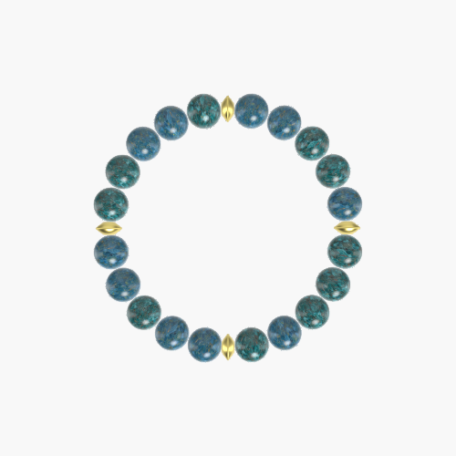 Apatite Gemstone Bead Bracelet