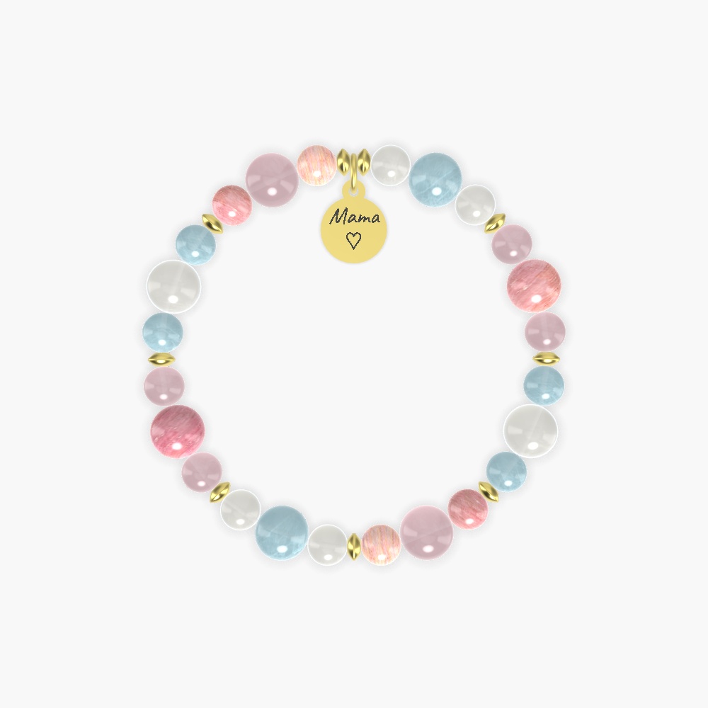 Aquamarine, Moonstone, Rose Quartz and more Gemstone Bracelet