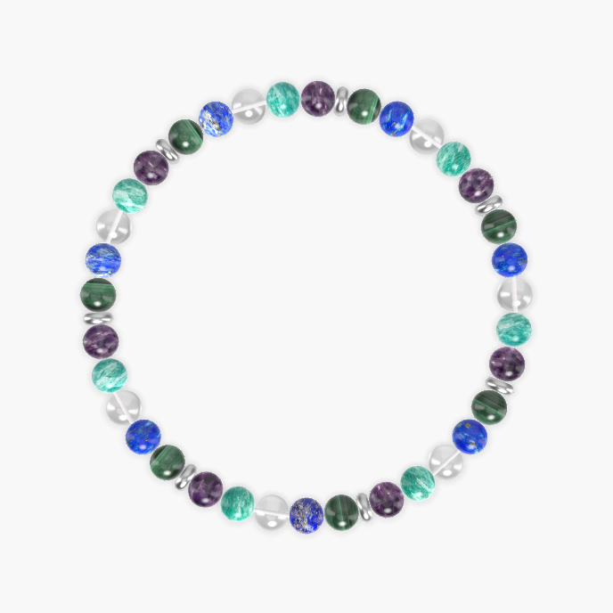 Lapis Lazuli, Malachite, Amethyst and more Gemstone Bracelet