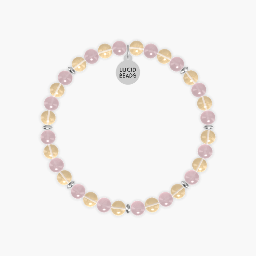 Abundant Love - Rose Quartz and Citrine Bracelet
