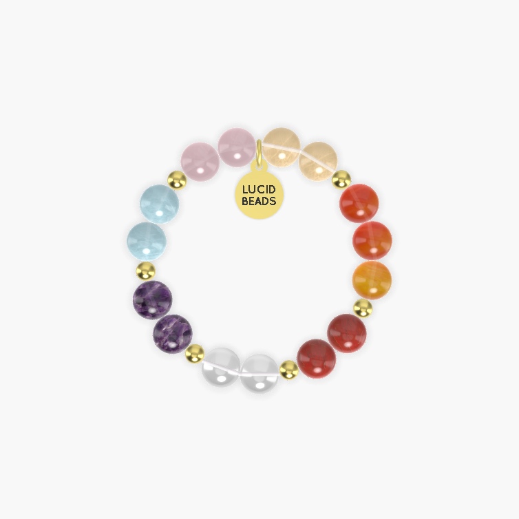 Carnelian, Clear Quartz, Red Jasper and more Gemstone Bracelet