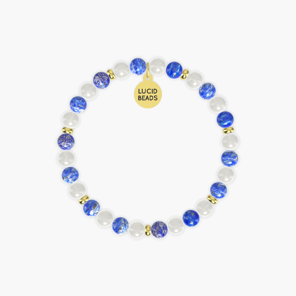 Lapis Lazuli and Moonstone Bracelet