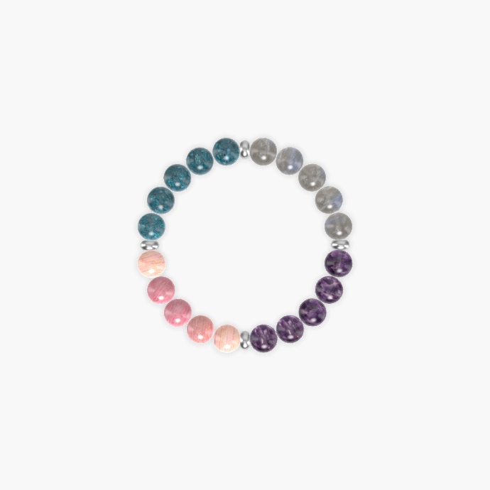 Amethyst, Labradorite, Apatite and more Gemstone Bracelet