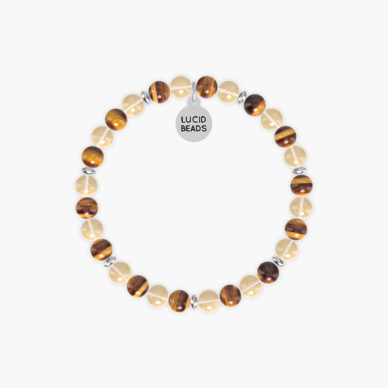 Golden Fortune - Citrine and Tiger Eye Bracelet