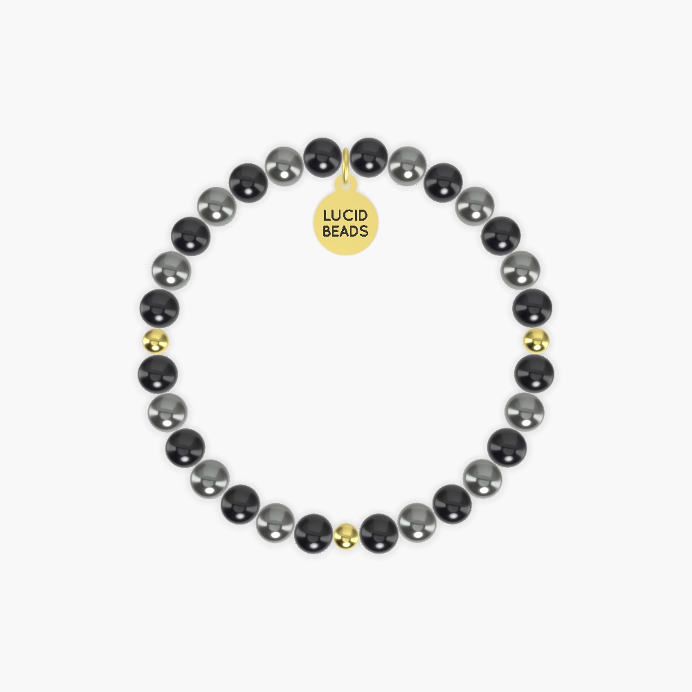 Earth Shield Harmony - Black Tourmaline and Hematite Bracelet