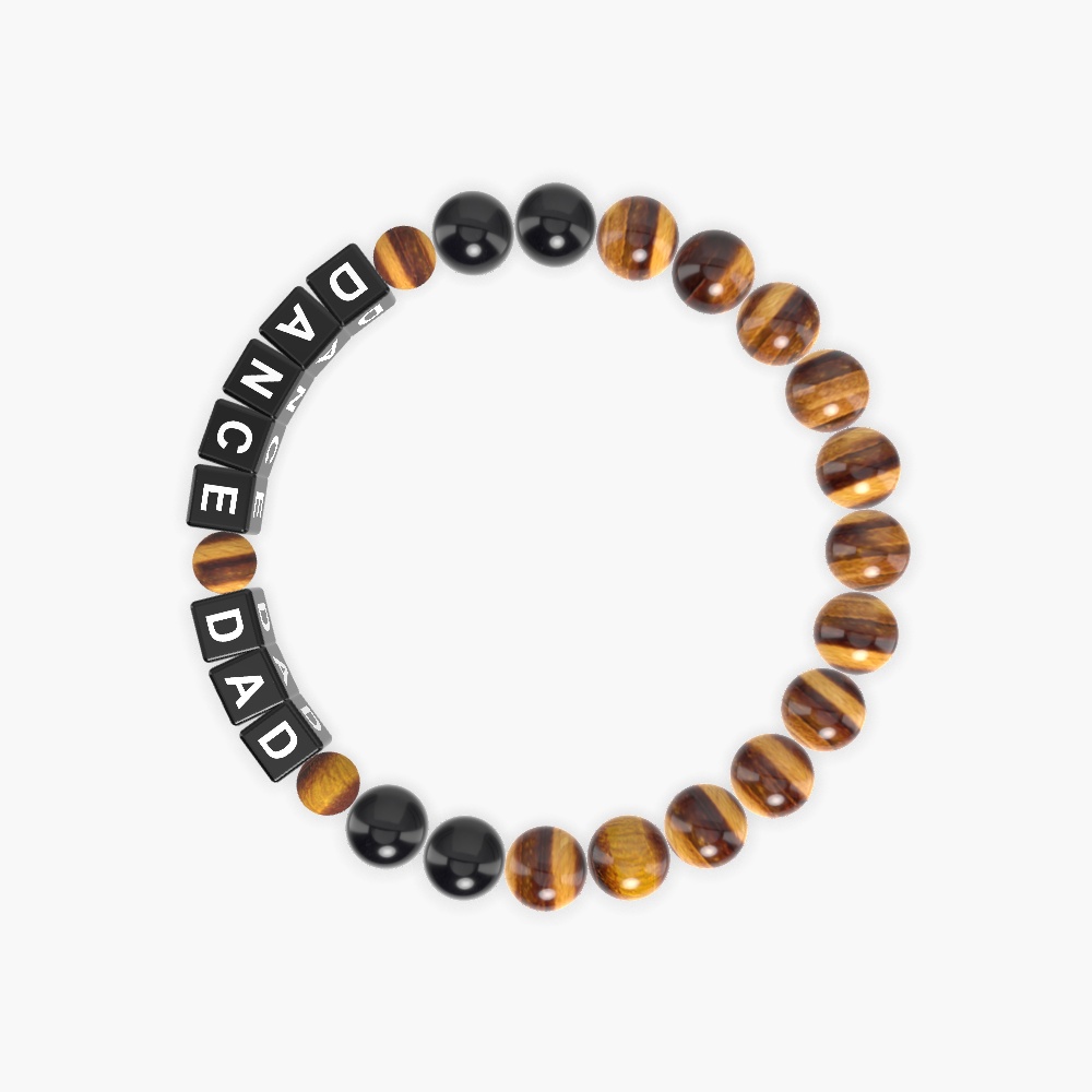 Tiger Eye and Black Onyx Bracelet