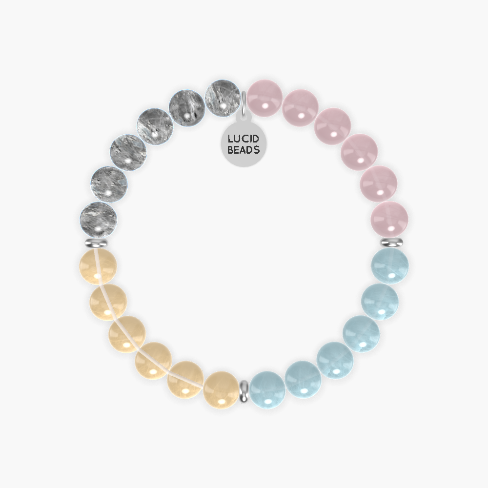 Aquamarine, Rose Quartz, Labradorite and more Gemstone Bracelet