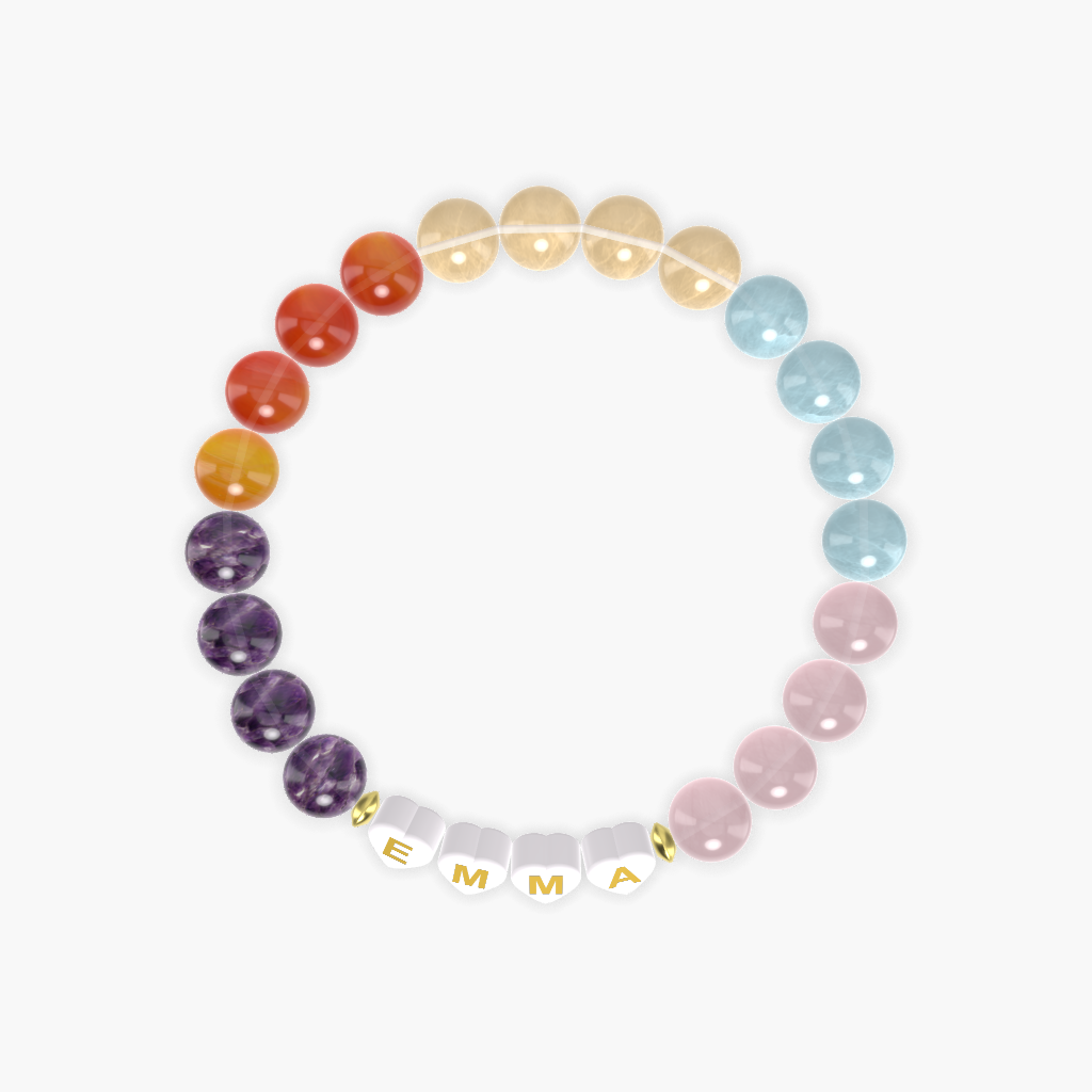 Rose Quartz, Aquamarine, Citrine and more Gemstone Bracelet