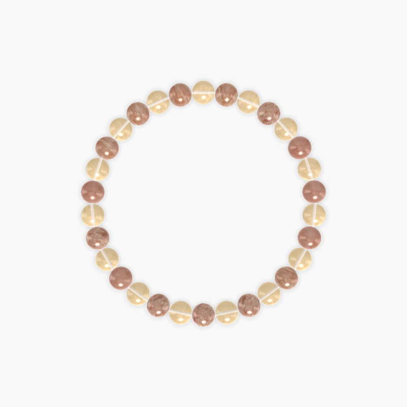 Sunstone and Citrine Bracelet