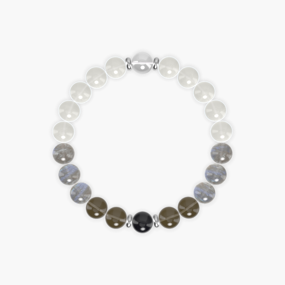 Moonstone, Labradorite, Smoky Quartz and more Gemstone Bracelet