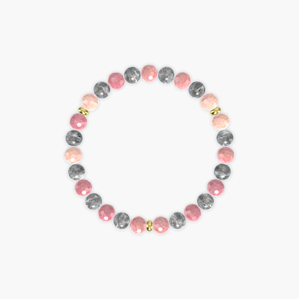 Rhodonite and Labradorite Bracelet