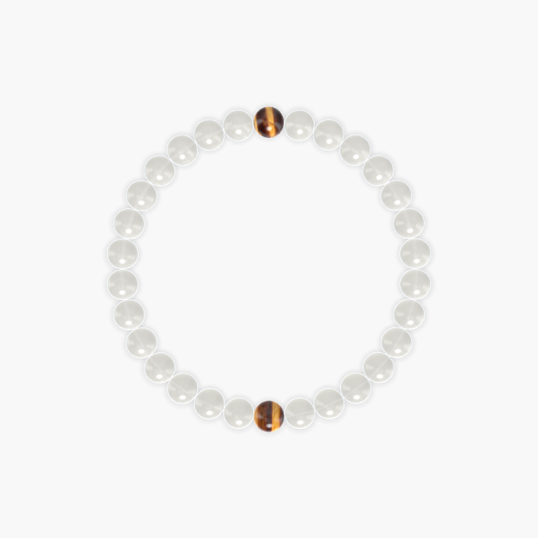 Moonstone and Tiger Eye Bracelet