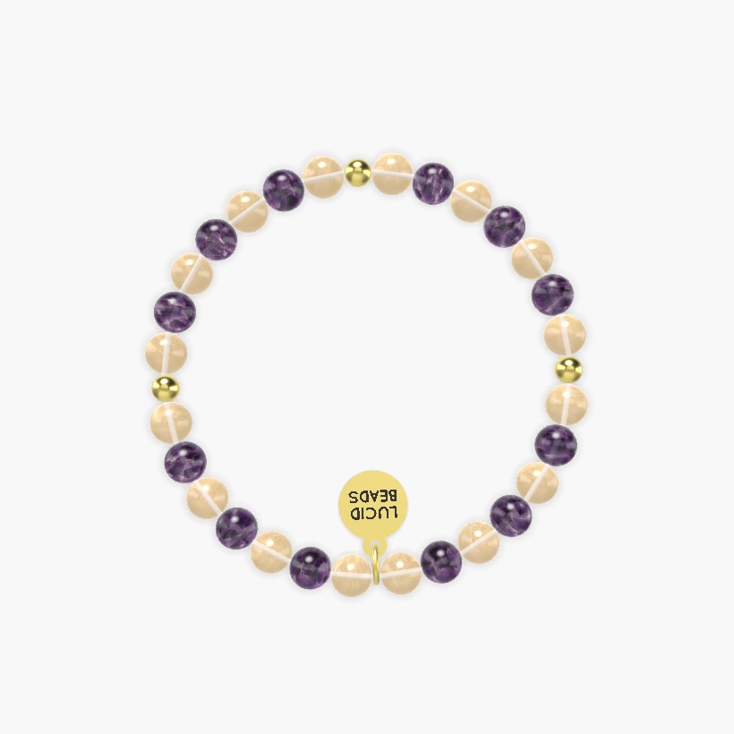 Citrine and Amethyst Bracelet