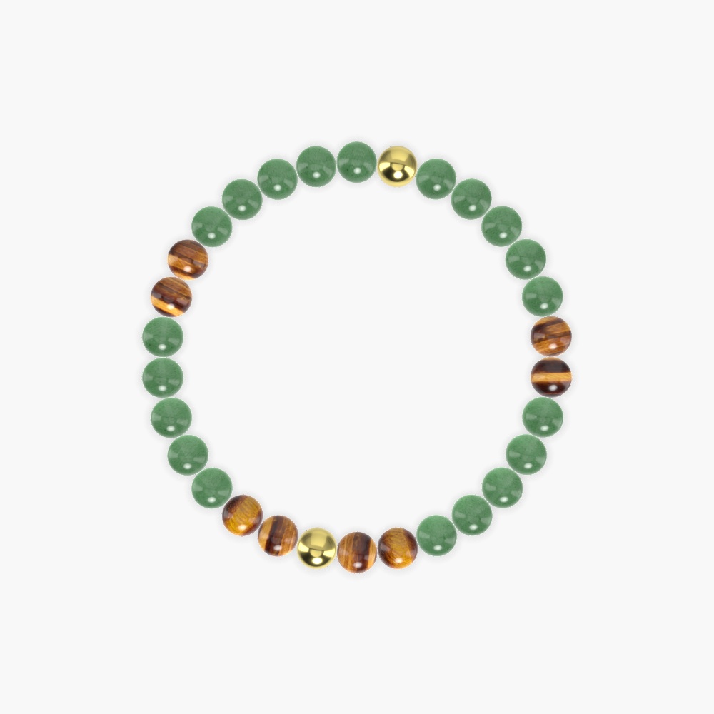 Aventurine and Tiger Eye Bracelet