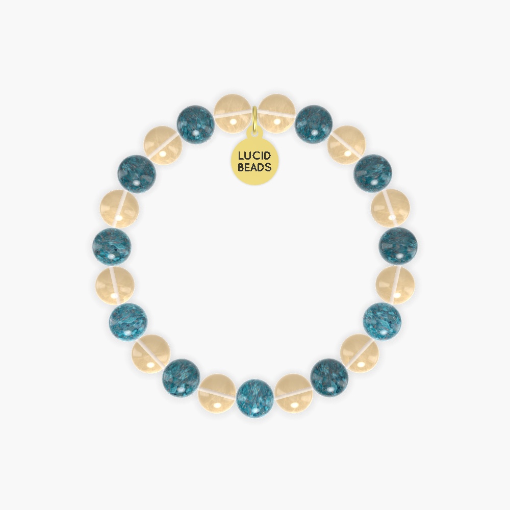 Citrine and Apatite Bracelet