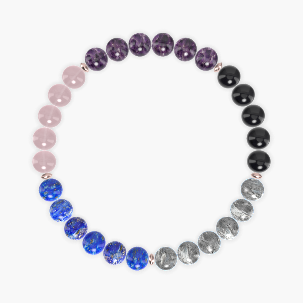 Labradorite, Amethyst, Lapis Lazuli and more Gemstone Bracelet