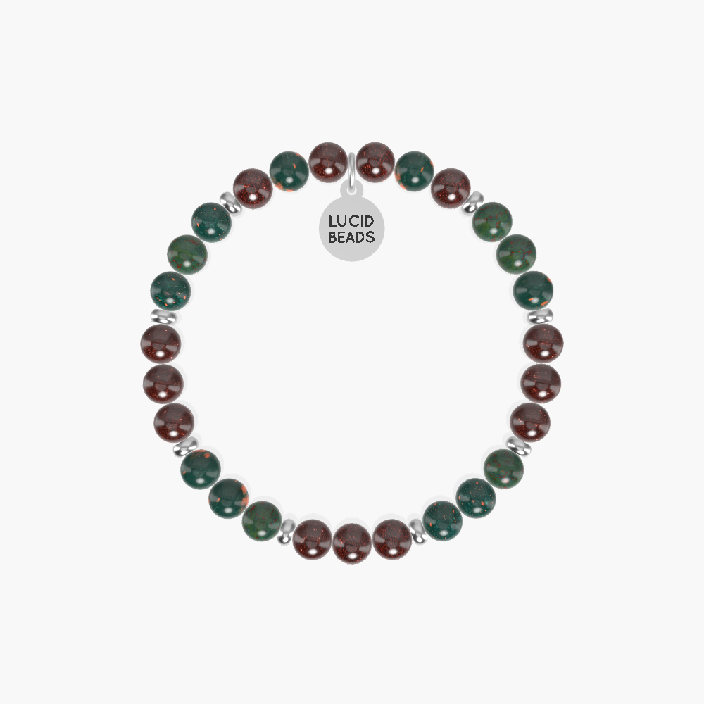 Bloodstone and Garnet Bracelet