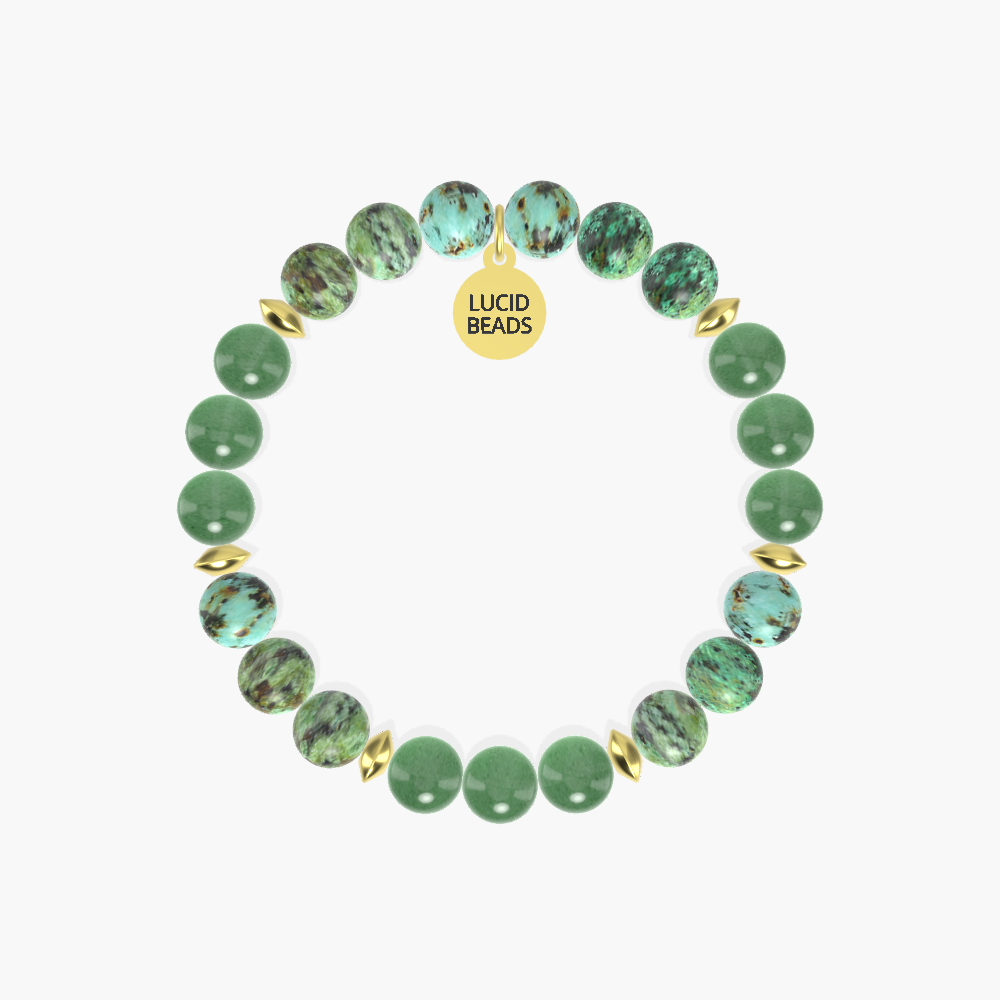 Harmony Transition Elixir - African Turquoise and Aventurine Bracelet