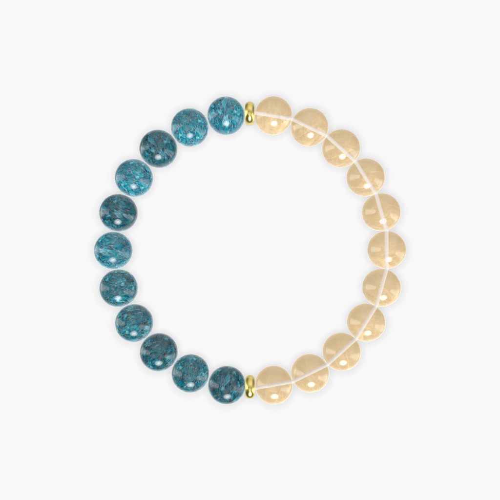 Citrine and Apatite Bracelet