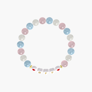 Rose Quartz, Moonstone and Aquamarine Bracelet