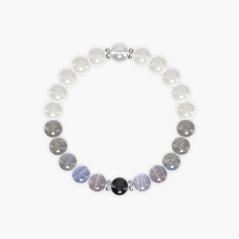 Moonstone, Labradorite, Blue Lace Agate and more Gemstone Bracelet