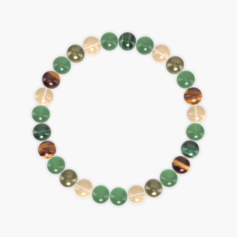 Aventurine, Citrine, Pyrite and more Gemstone Bracelet