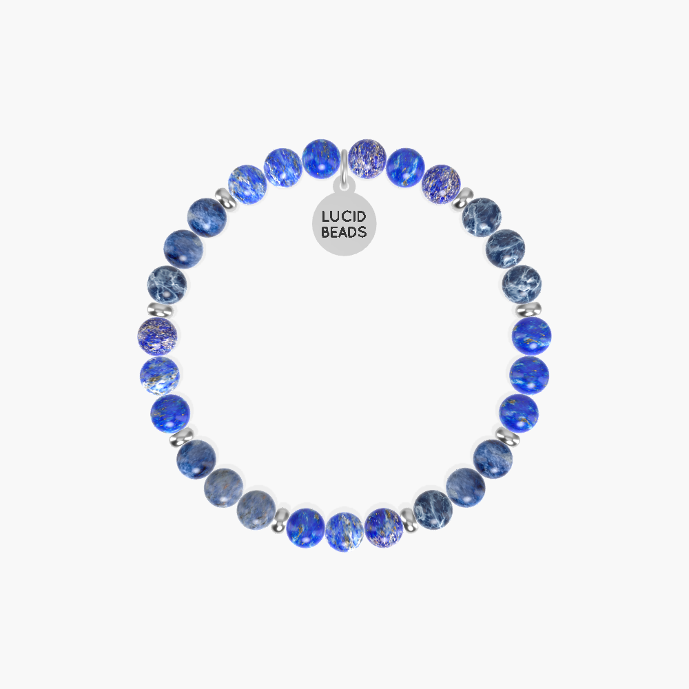 Wisdom Harmony Serenity - Lapis Lazuli and Sodalite Bracelet