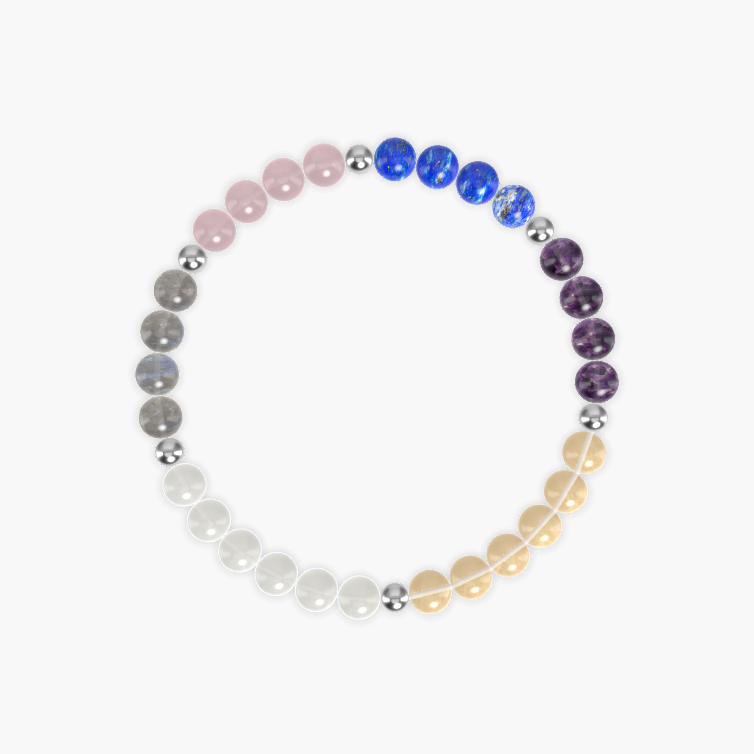 Citrine, Moonstone, Amethyst and more Gemstone Bracelet
