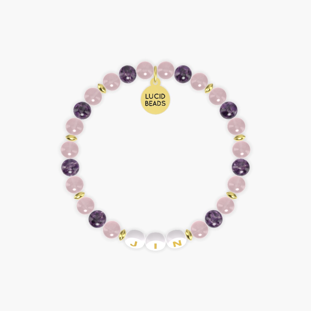 Friendship Radiance - Rose Quartz and Amethyst Bracelet