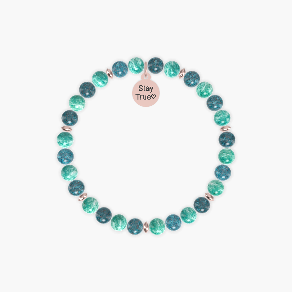 Amazonite and Apatite Bracelet