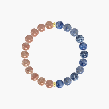 Sodalite and Sunstone Bracelet