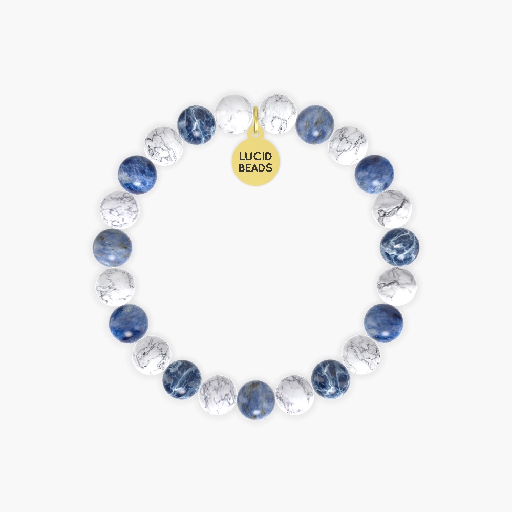 Howlite and Sodalite Bracelet