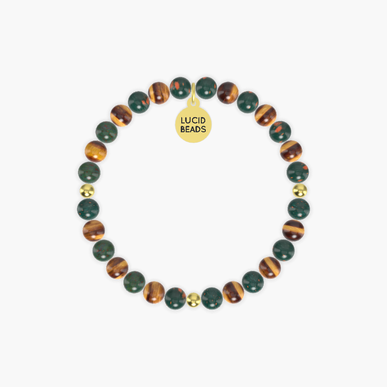 Bloodstone and Tiger Eye Bracelet