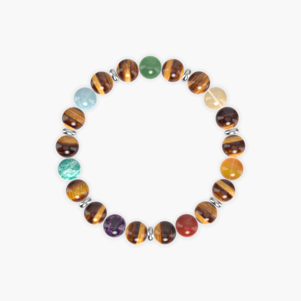 Tiger Eye, Red Jasper, Carnelian and more Gemstone Bracelet