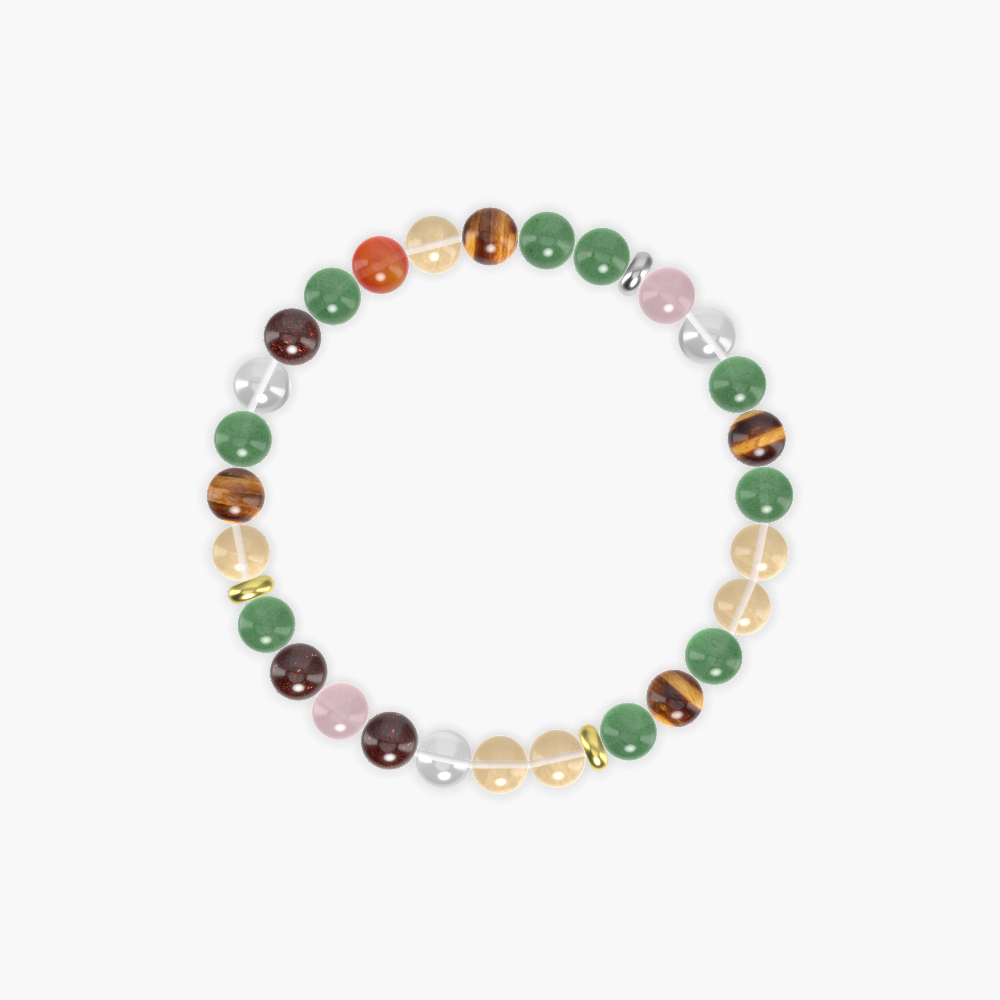 Aventurine, Citrine, Tiger Eye and more Gemstone Bracelet