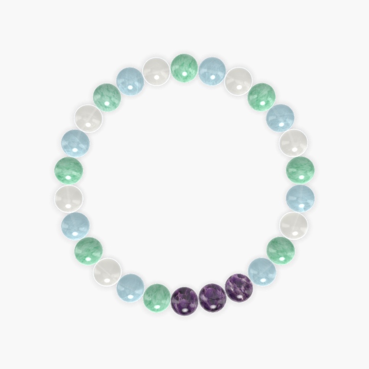 Aquamarine, Green Jade, Moonstone and more Gemstone Bracelet