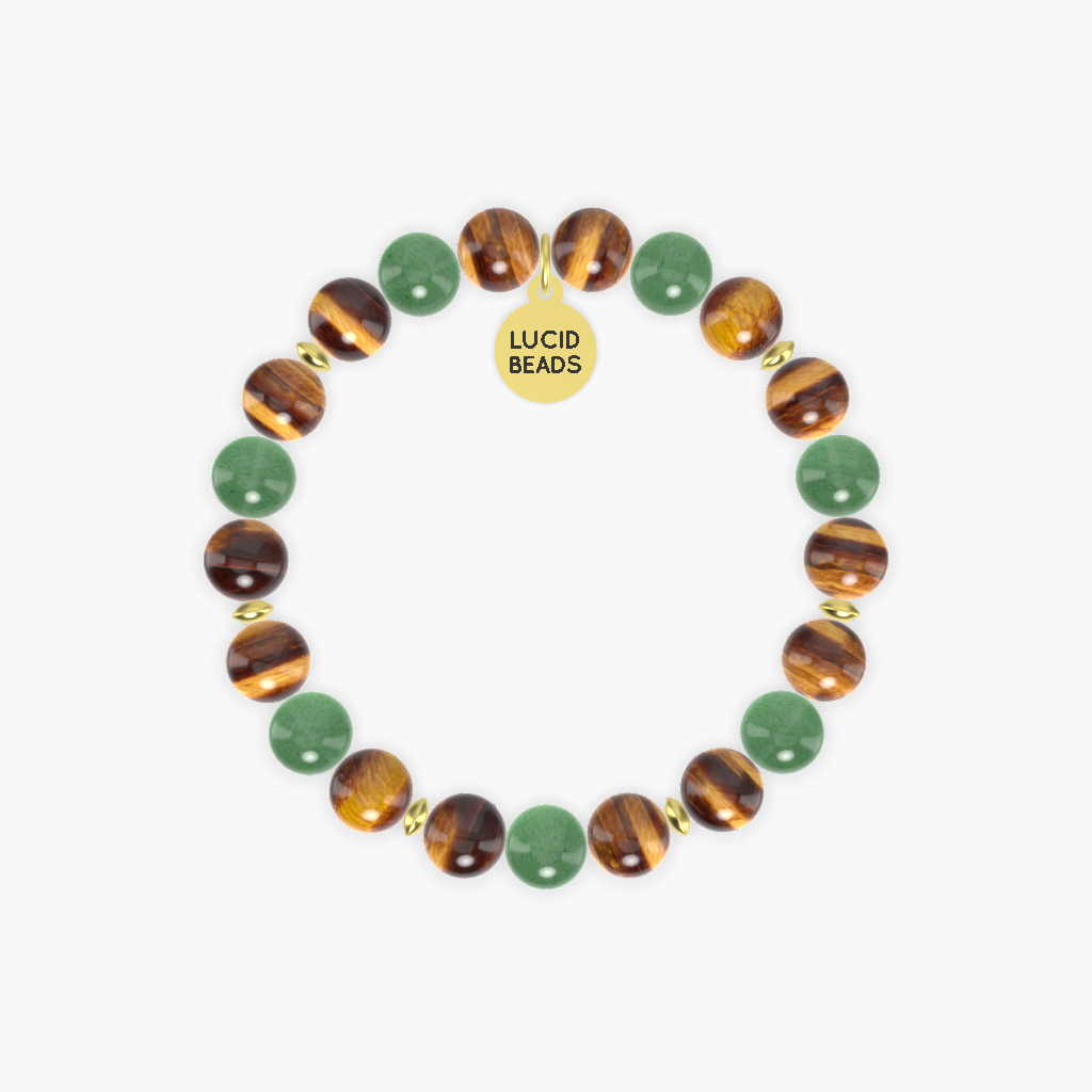 Tiger Eye and Aventurine Bracelet