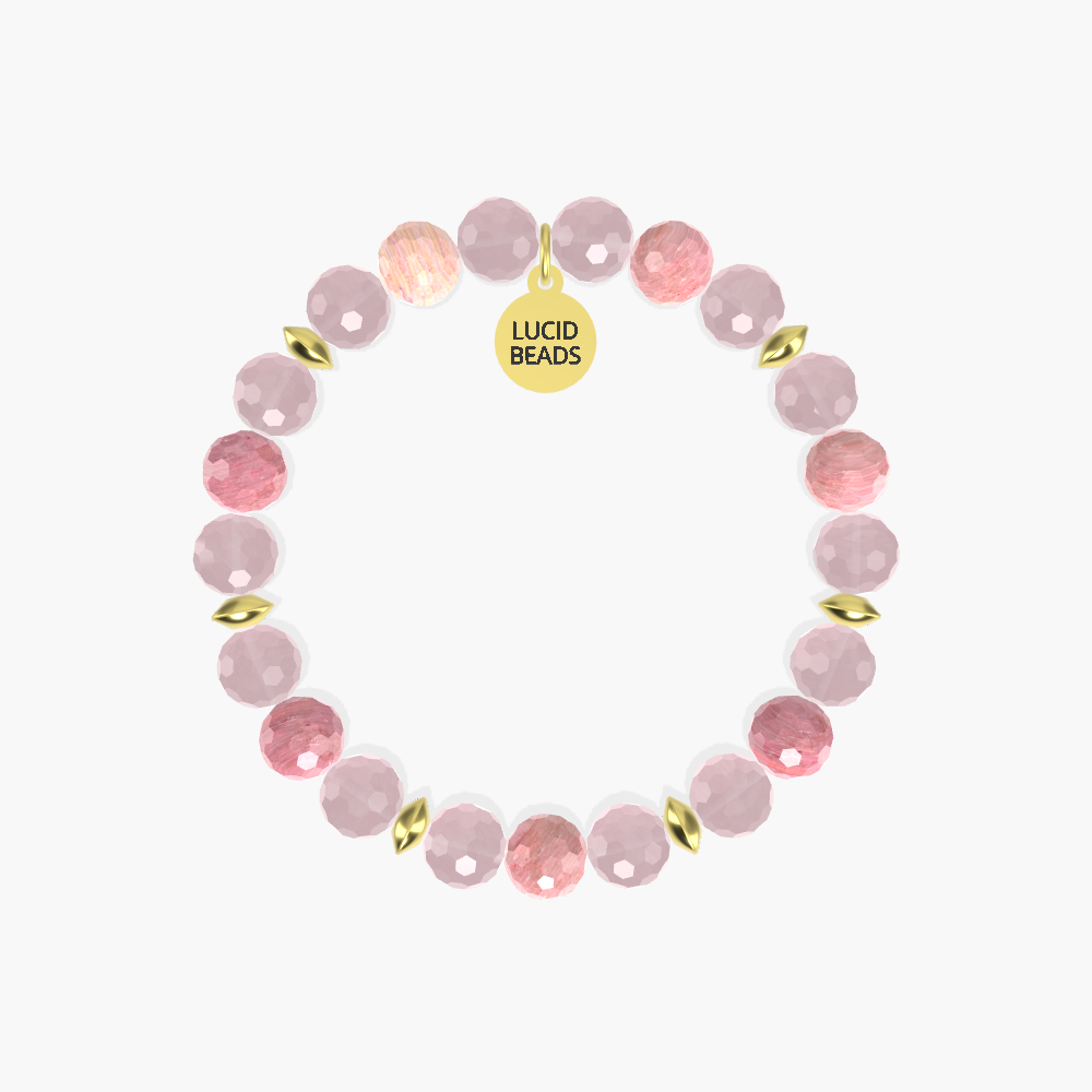 Harmony Bond - Rose Quartz and Rhodonite Bracelet