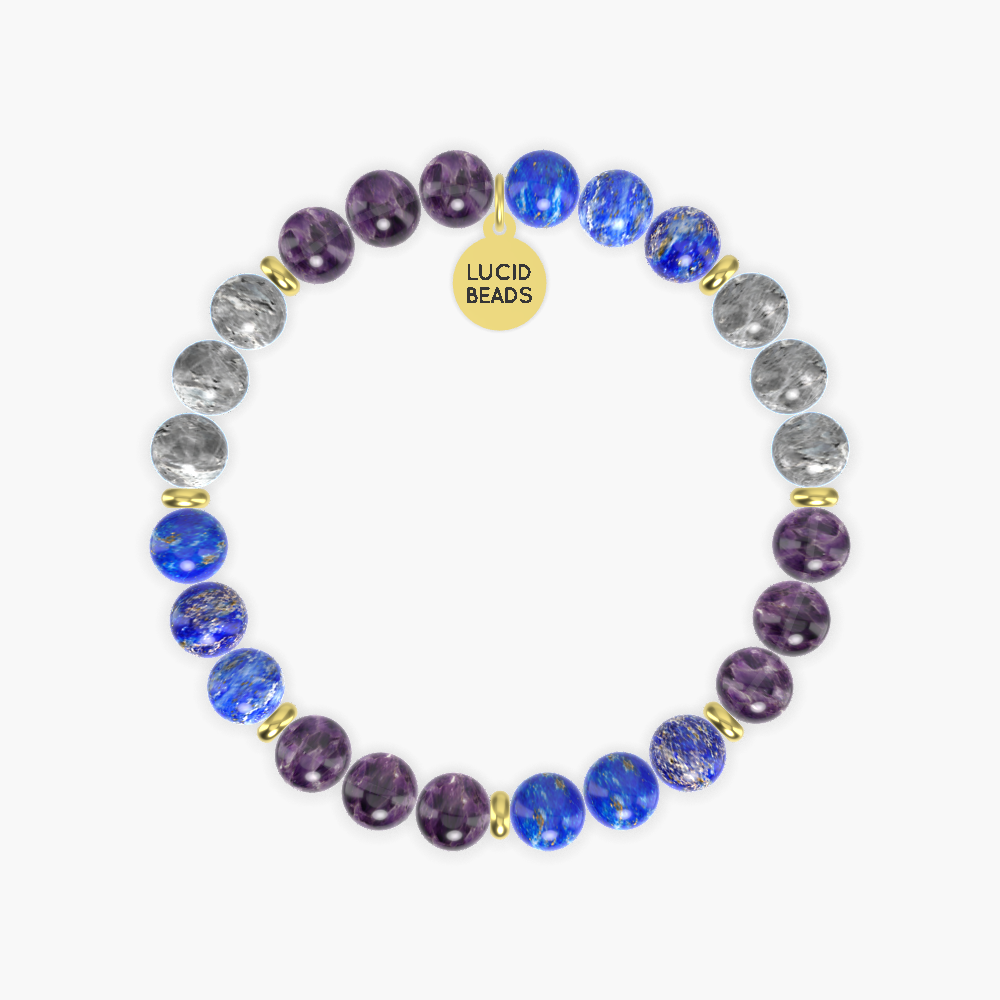 Third Eye Chakra - Lapis Lazuli, Amethyst and Labradorite Bracelet