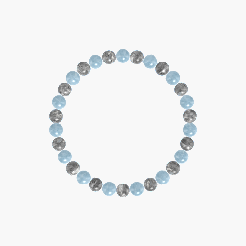 Labradorite and Aquamarine Bracelet