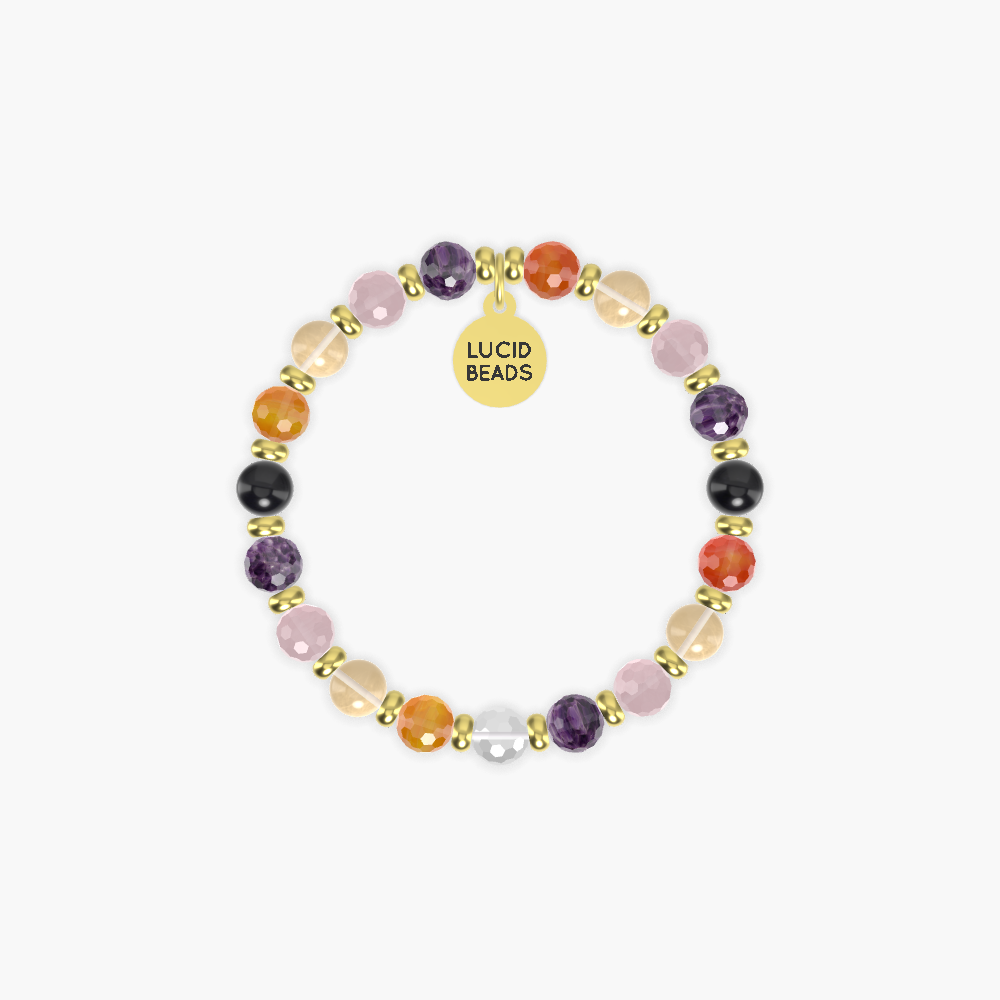 Amethyst, Rose Quartz, Citrine and more Gemstone Bracelet