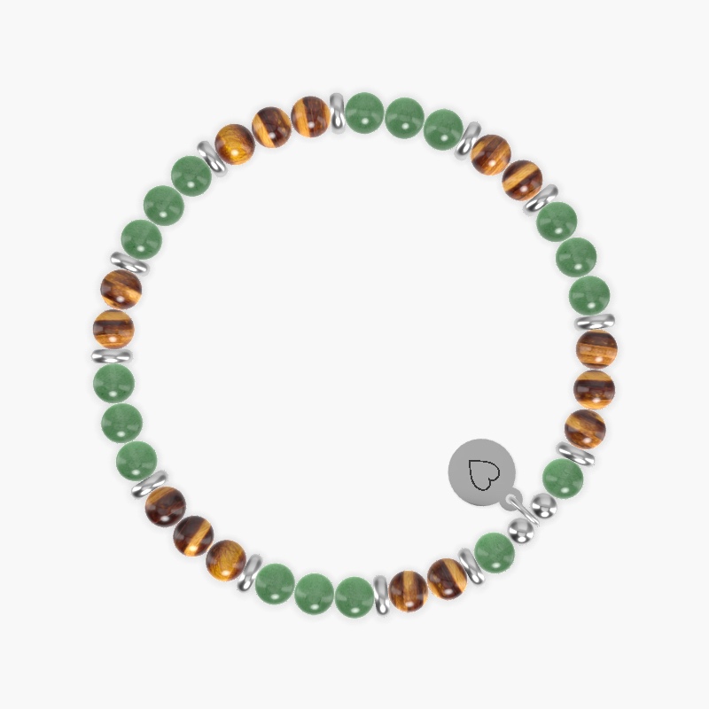 Aventurine and Tiger Eye Bracelet