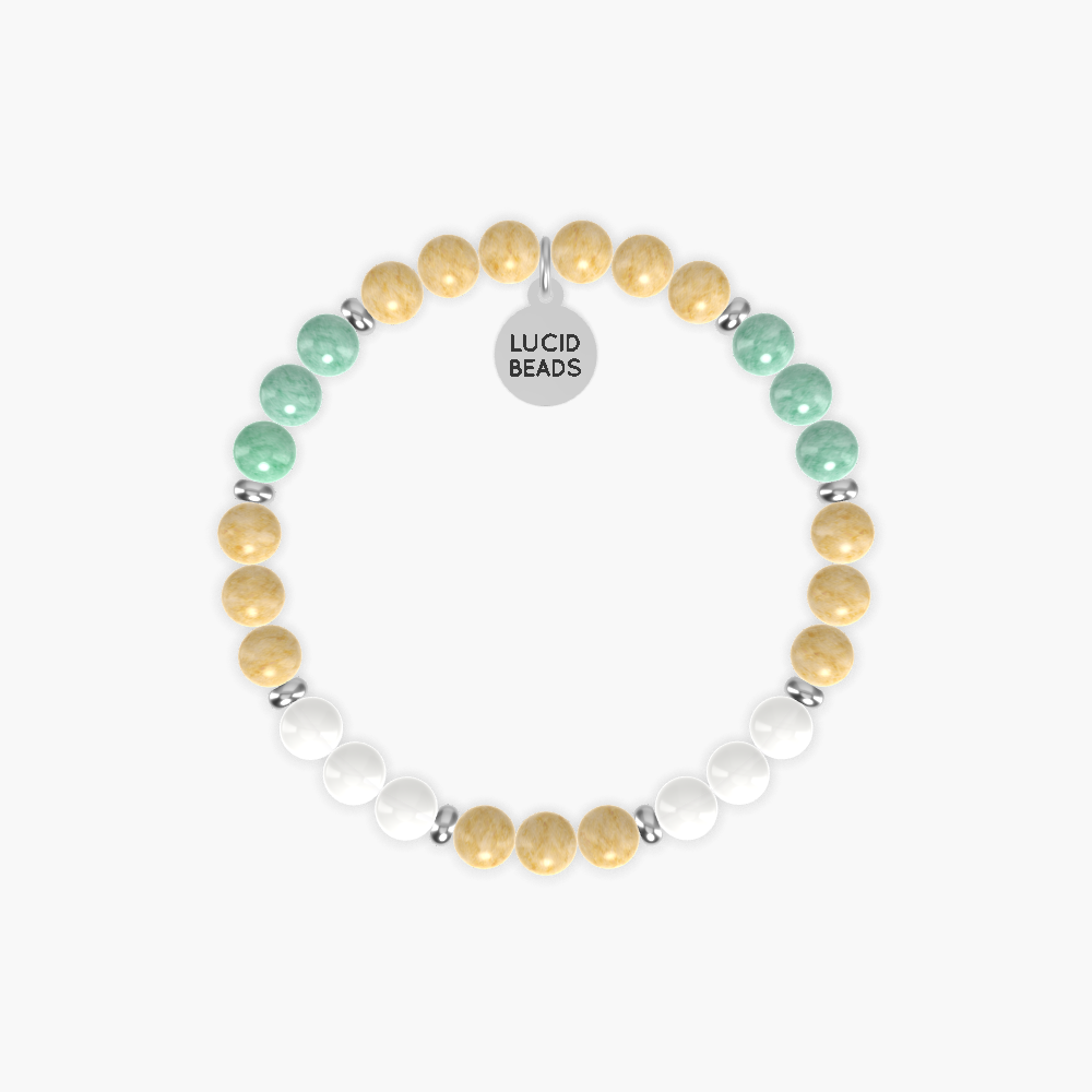 Yellow Jade, White Jade and Green Jade Bracelet