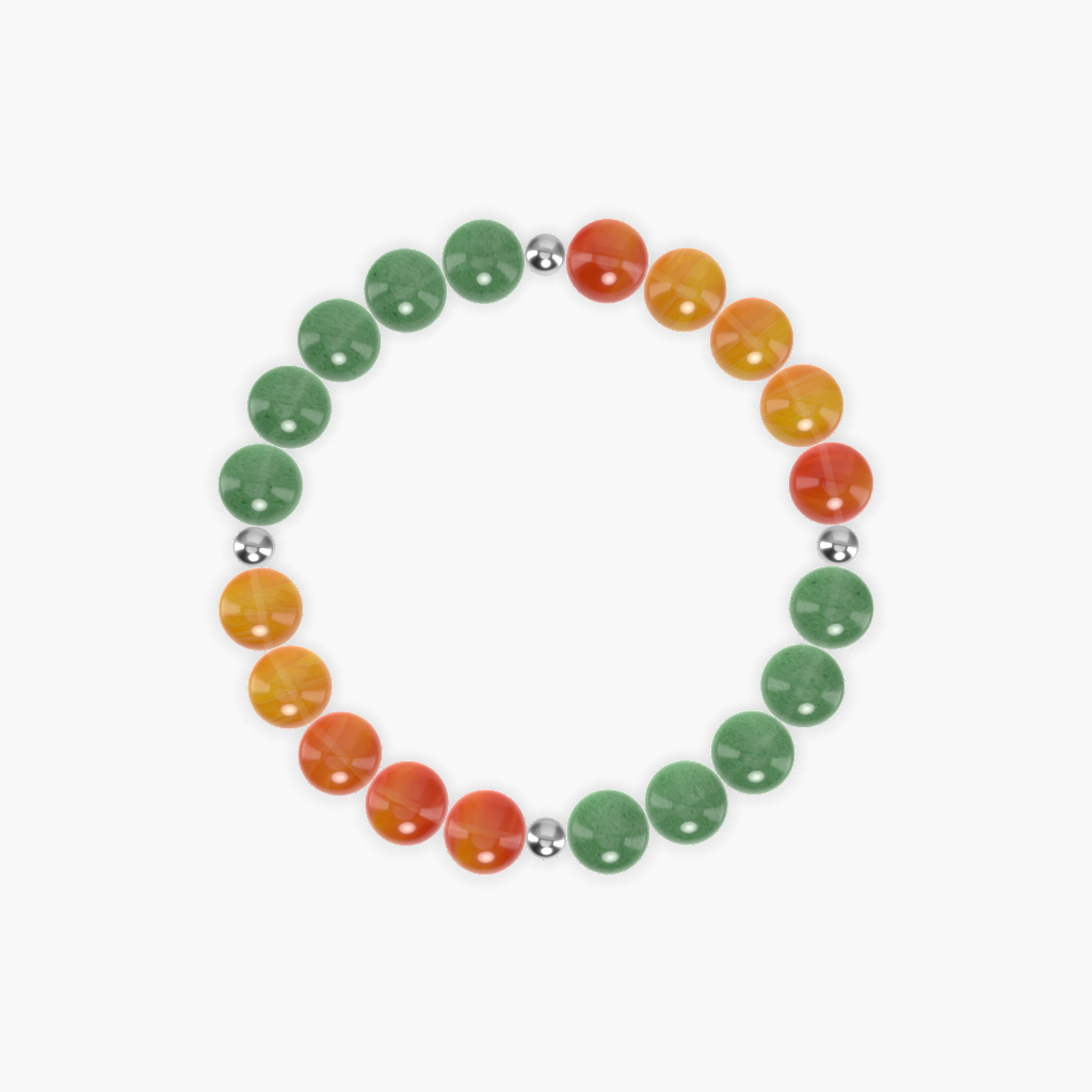 Aventurine and Carnelian Bracelet